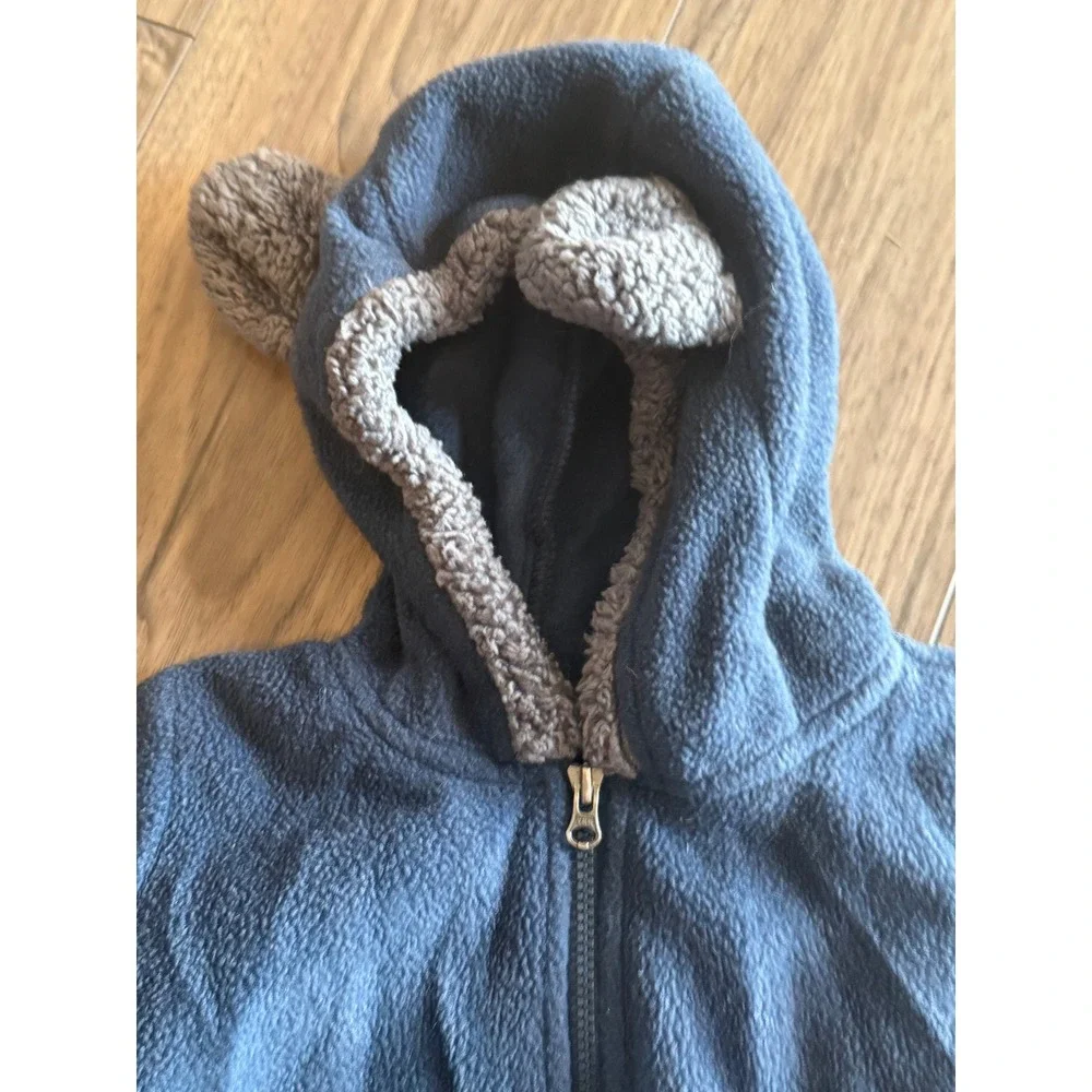 Columbia Infant Tiny Bear II Bunting Fleece One Piece Jumpsuit Blue 3-6 months